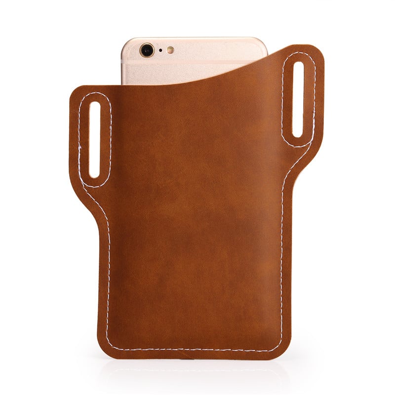 Elegant Leather Belt Bag for Your Smartphone - Lamylie