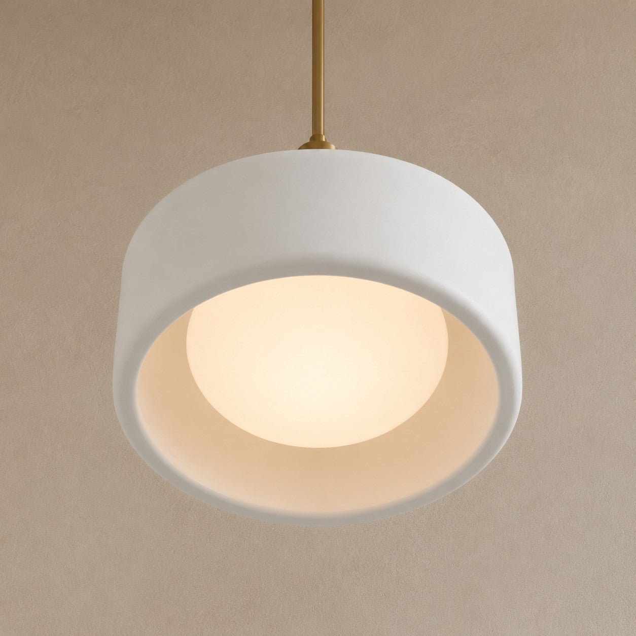 Porcelain Pendant Lamp Minimalist Design White Green Black Orange Yellow Dining Room Kitchen - Lamylie