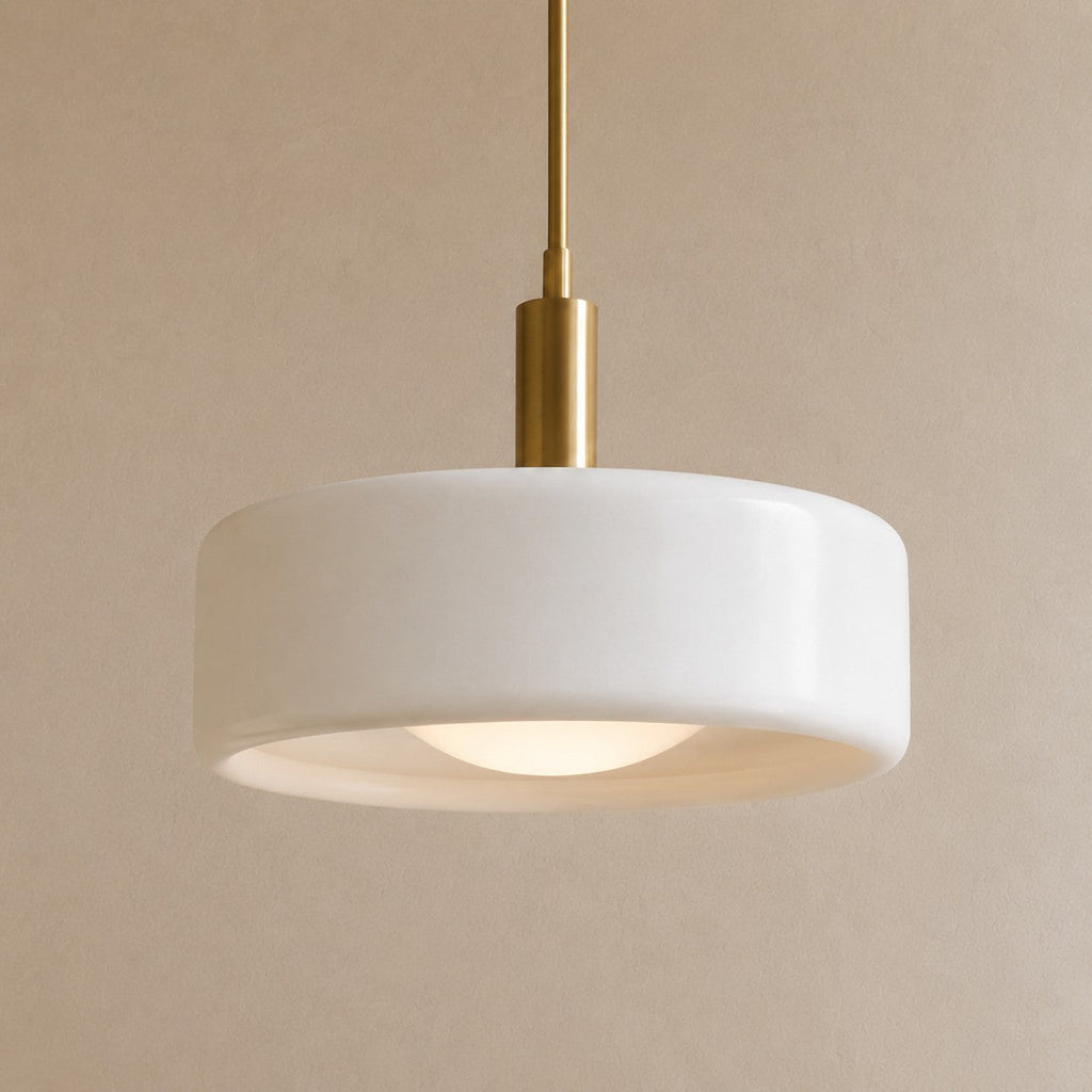 Porcelain Pendant Lamp Minimalist Design White Green Black Orange Yellow Dining Room Kitchen - Lamylie