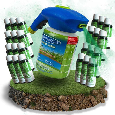 Flytende plenfrøspray – hydroseedingsystem for bare flekker og reparasjon av plen – Lamylie
