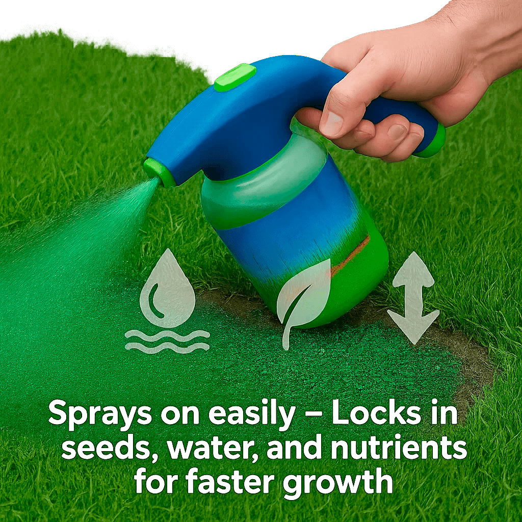 Flytende plenfrøspray – hydroseedingsystem for bare flekker og reparasjon av plen – Lamylie