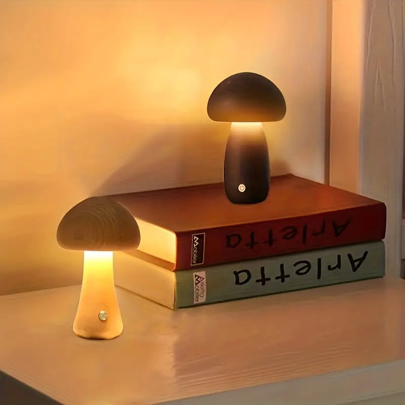 GloedGilde - Elegant bordlampe i svampestil - Lamylie
