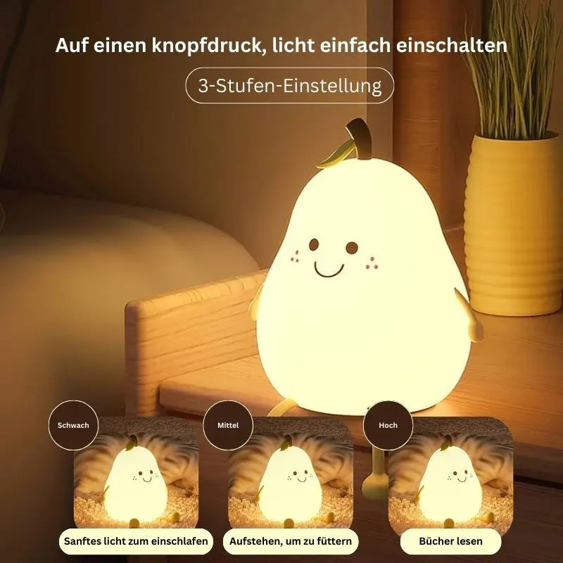 Teardrop-shaped silicone nocturnal lamp - Lamylie