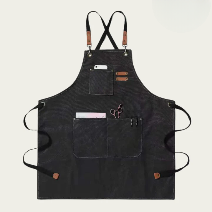 Canvas Craft Apron | Crossback Straps | Tool Accessory Pockets | HandHaven - Lamylie