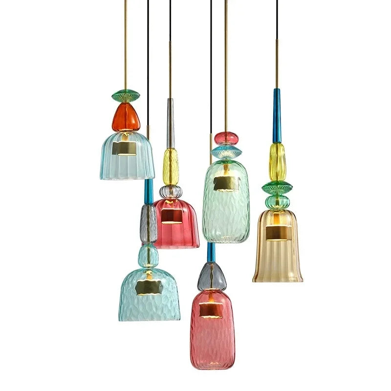 Adjustable Suspension Colorful Hanging Lamp Pendant - Lamylie