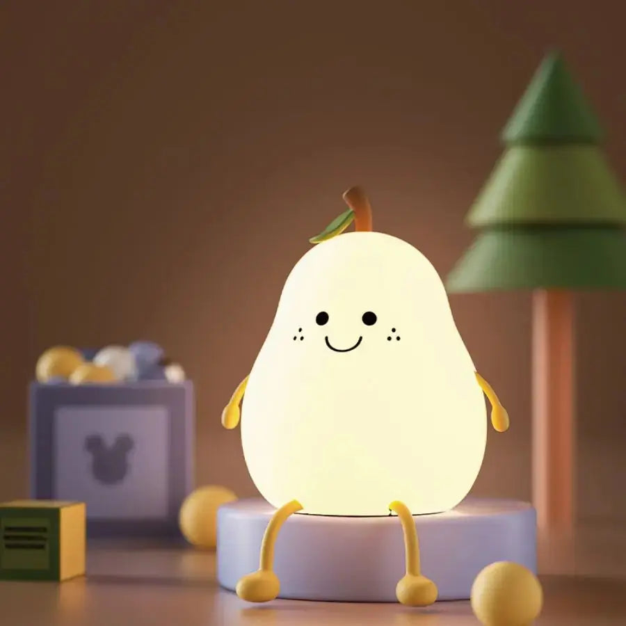 Teardrop-shaped silicone nocturnal lamp - Lamylie