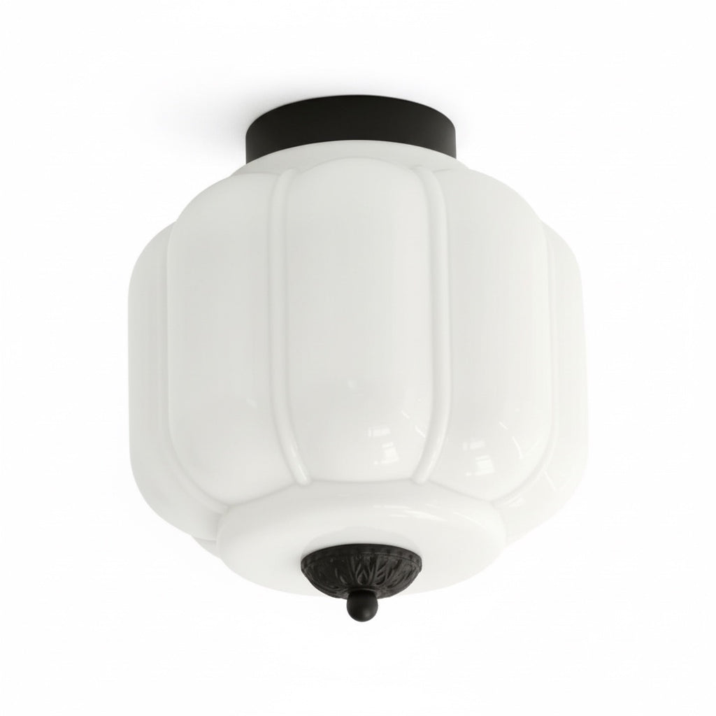 Ceiling Lamp Milk Glass Shade Modern Lighting Scandinavian Style Living Room Dining Room Bedroom Flush Mount - Lamylie