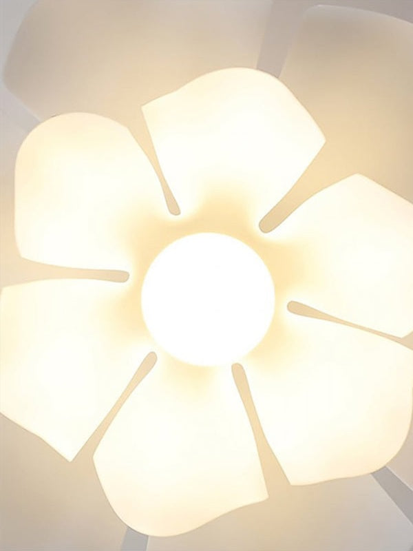 Handmade Acrylic Pendant Lamp Lotus Flower White Scandinavian Design - Lamylie