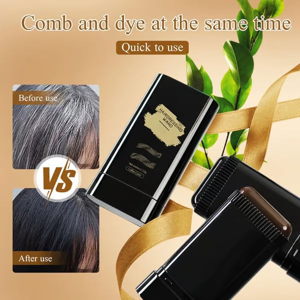 Stick para retocar a cor do cabelo com aplicador em pente - Lamylie