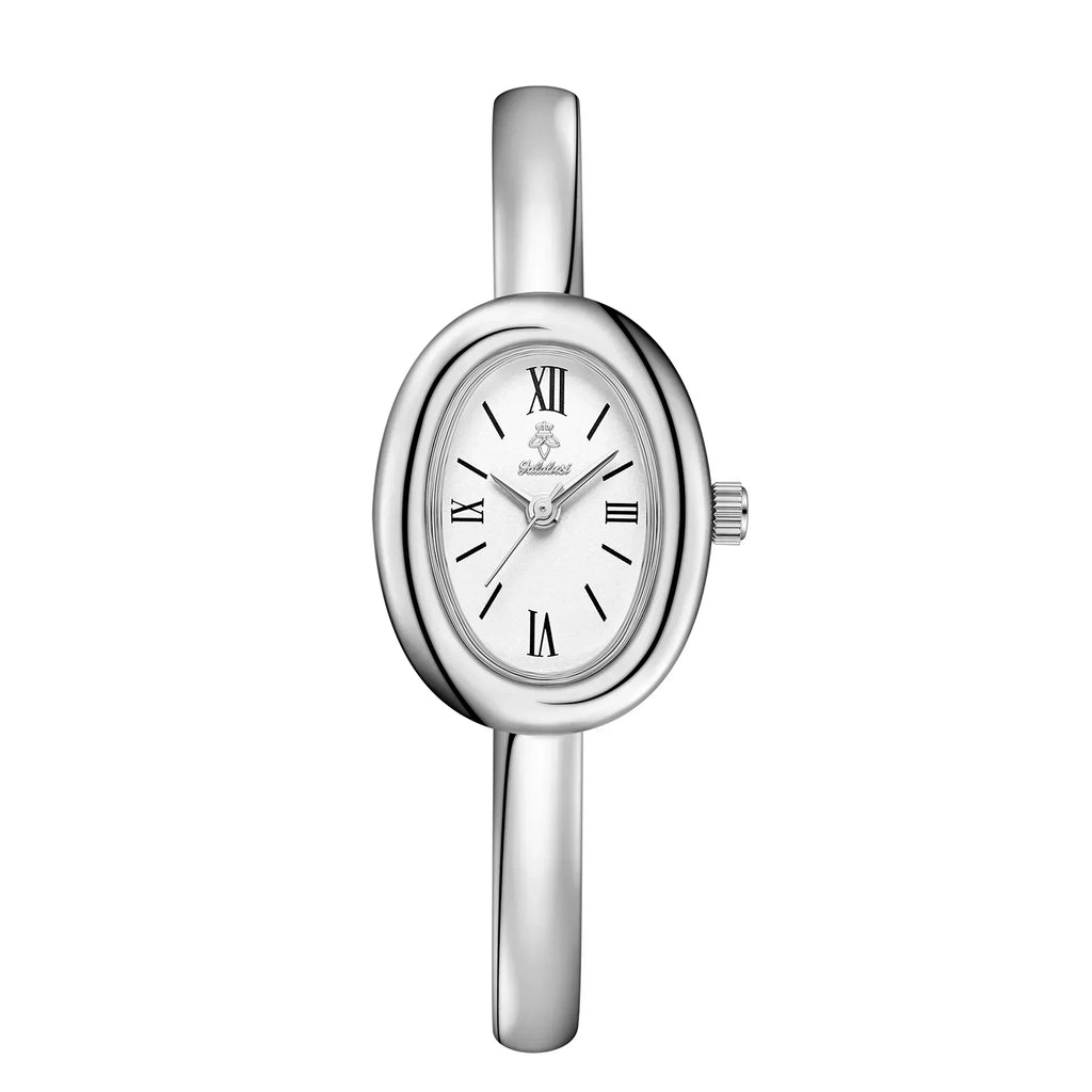 Oval armbandsklocka | Modern och klassisk damklocka med lyxig guldfinish – Lamylie