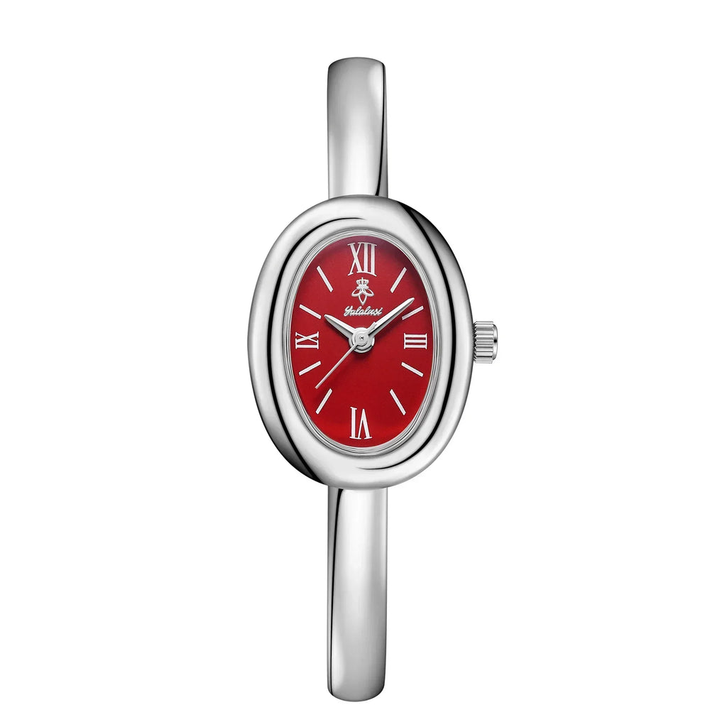 Oval armbandsklocka | Modern och klassisk damklocka med lyxig guldfinish – Lamylie