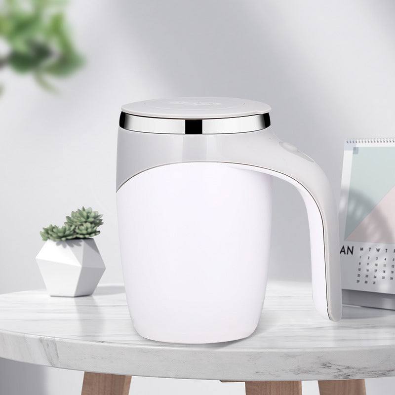 Önkeverő, 380 ml-es utazóbögre USB-ről újratölthető keverővel | Automatikus kávé- és fehérjeturmix-palack útközbeni használatra – Lamylie