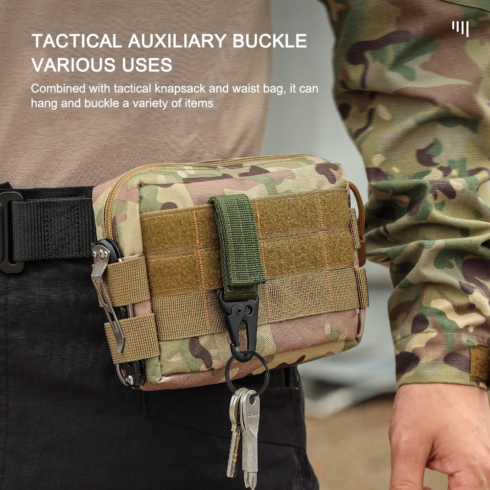 Molle-Schlüsselringhalter-Set – taktische Ausrüstungsclips (2er-Pack) – Lamylie