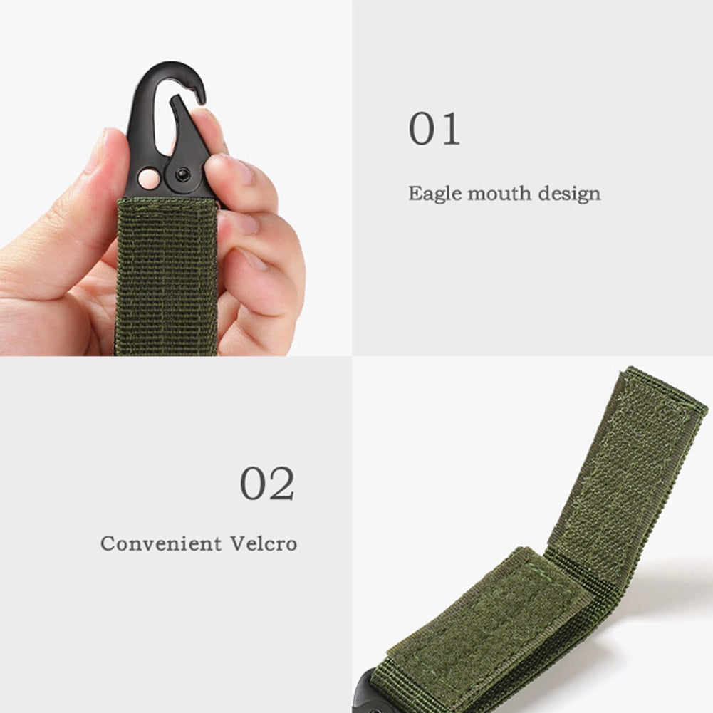 Molle-Schlüsselringhalter-Set – taktische Ausrüstungsclips (2er-Pack) – Lamylie