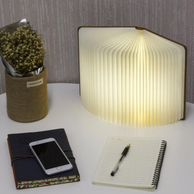 Compact Foldable LED Reading Lamp – Rechargeable with Stepless Brightness Control - Lamylie