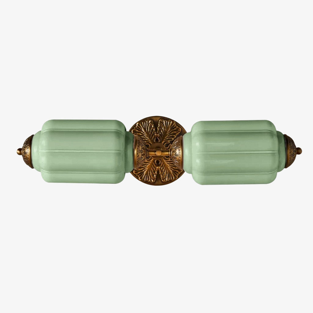 Eloise Vintage Wandleuchte aus Milchglas mit gewelltem Rand - Moderne Akzentbeleuchtung für Bad und Schlafzimmer