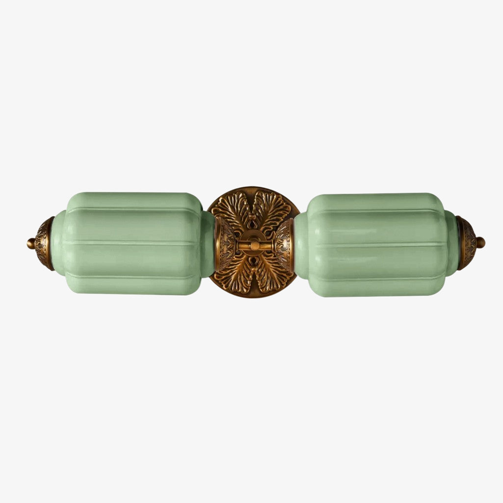Eloise Vintage Scalloped Milk Glass Wall Sconce - Modern Accent Lighting for Bathroom and Bedroom