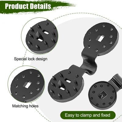 Clips métalliques pour une fixation sûre – Imperméables et résistants au vent – Lamylie