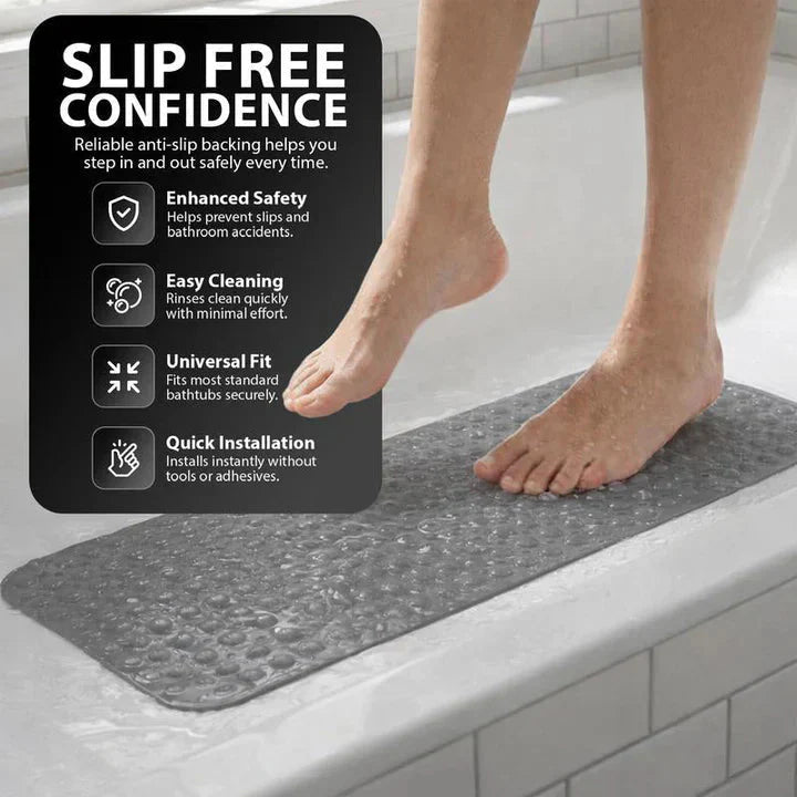 Rutschfeste Badematte | Erhabene Struktur | Schneller Wasserabfluss | SafeStep – Lamylie