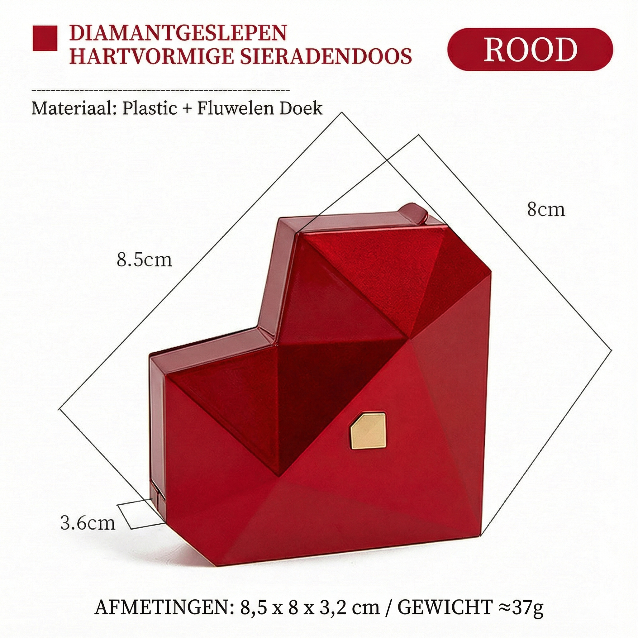 Luxuriöse Schmuckschatulle mit Herzdesign – Überraschungselement – Lamylie