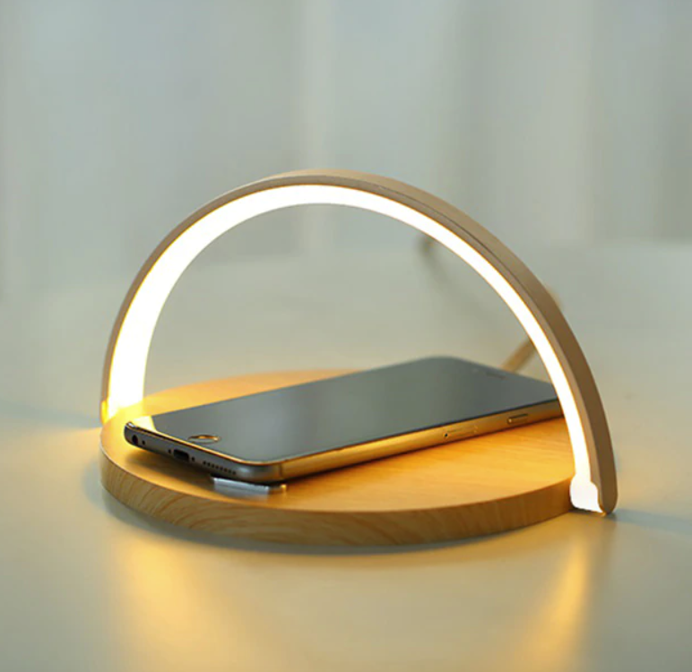 LED Nightstand Lamp with Wireless Charging Pad - Lamylie