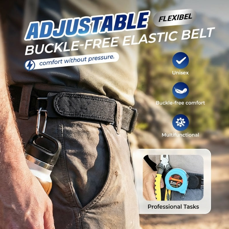 Flexibel – Buckle-Free Stretch Belt with Hidden Hook Closure - Lamylie