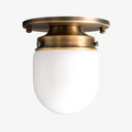 Opal Glass Wall & Ceiling Lamp Dual Function Modern Design Brass - Lamylie