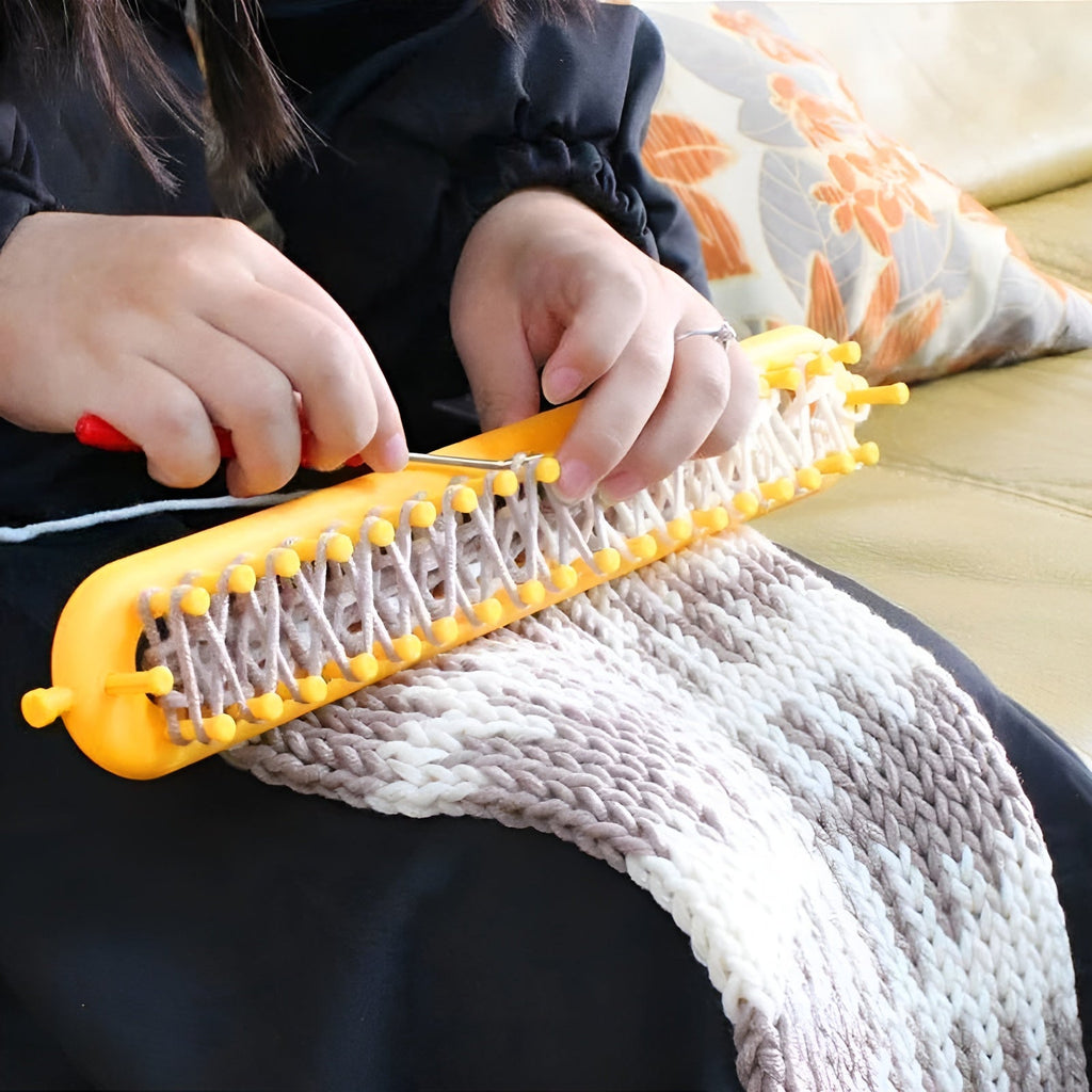 Knitting Loom Without Needles | Easy Wrapping Method | Compact Portable Design | LoopCraft - Lamylie