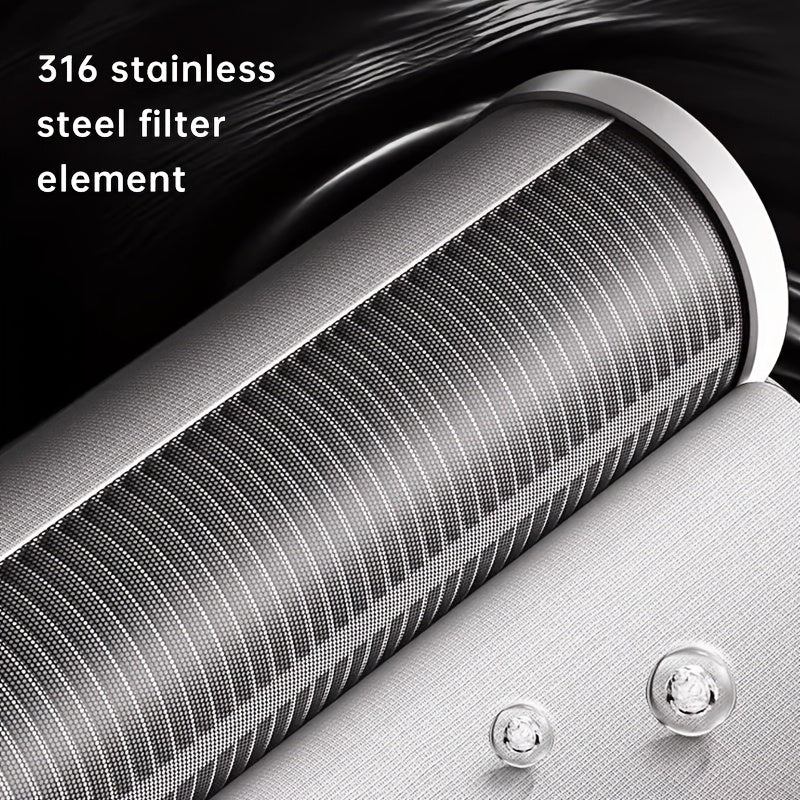 Pommeau de douche à main Steelrain — fabrication en acier inoxydable, jet puissant