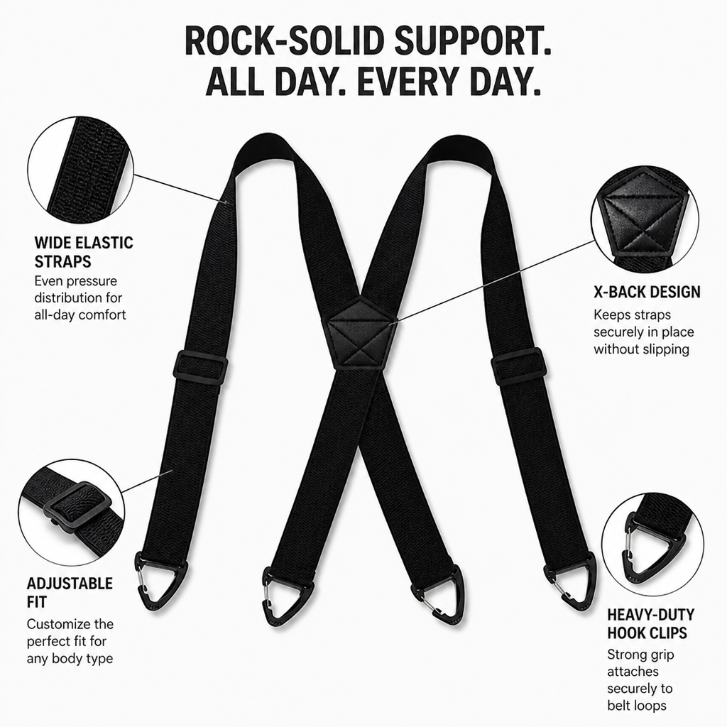 IronHold Suspenders — Εξαιρετικά σταθερή στήριξη που δεν σας απογοητεύει ποτέ - Lamylie