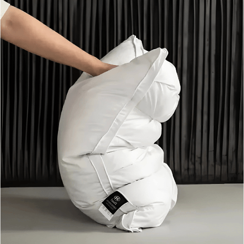 Almohada de plumón para un suave soporte del cuello: duerme cómodamente y sin dolor - Lamylie