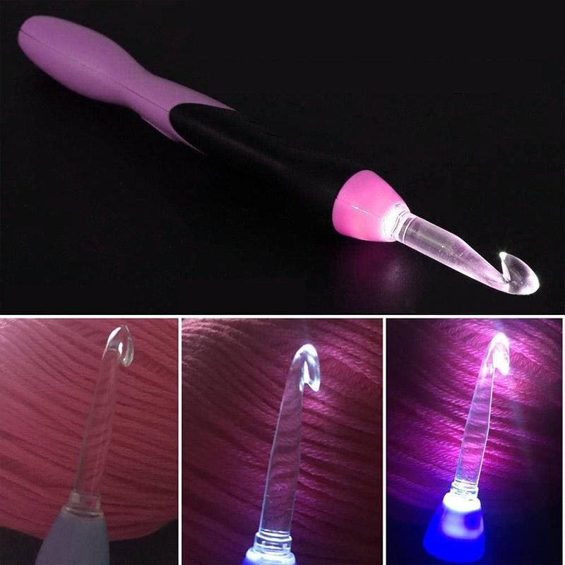LED Crochet Hooks – Eliminate Dark Stitches for Bright Creative Moments! - Lamylie