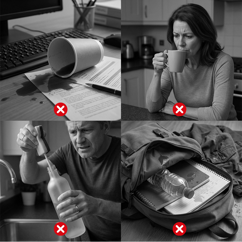 Udržujte své nápoje celý den teplé nebo studené – Vychutnejte si je v pohodlí - Lamylie