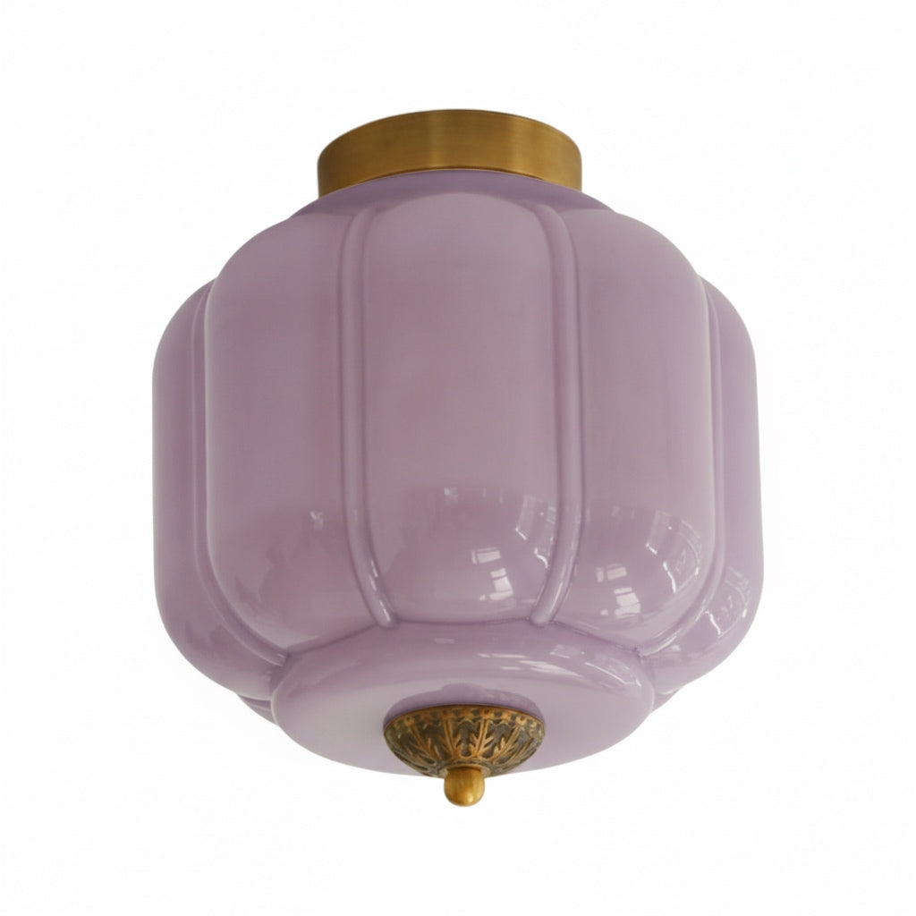 Ceiling Lamp Milk Glass Shade Modern Lighting Scandinavian Style Living Room Dining Room Bedroom Flush Mount - Lamylie