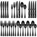 Matte Black Tableware Set - Elegant Organization for Every Dinner - Lamylie