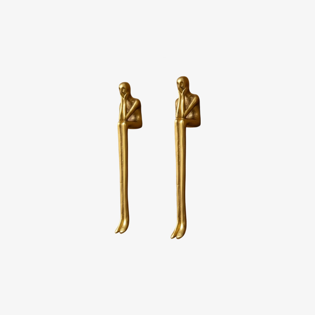 Minimalist Cabinet Handle - Brass Silver Pink - Scandinavian Design Furniture - Lamylie