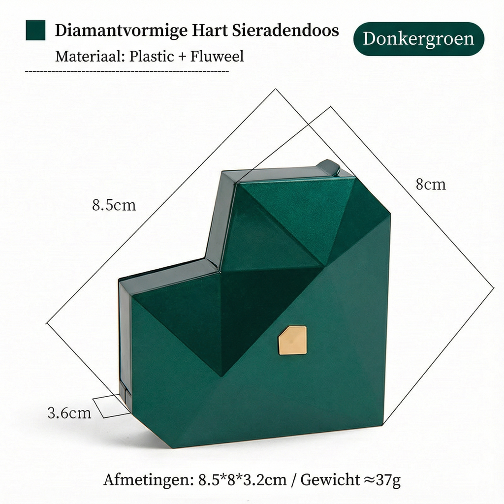 Luxuriöse Schmuckschatulle mit Herzdesign – Überraschungselement – Lamylie