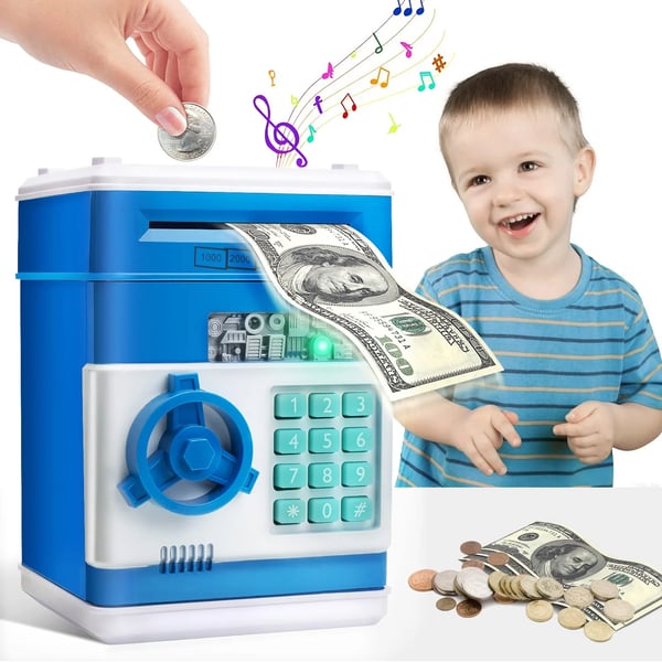 Mini Piggy Bank - Safeguards Pocket Money and Turns Saving into Fun Adventure for Kids - Lamylie