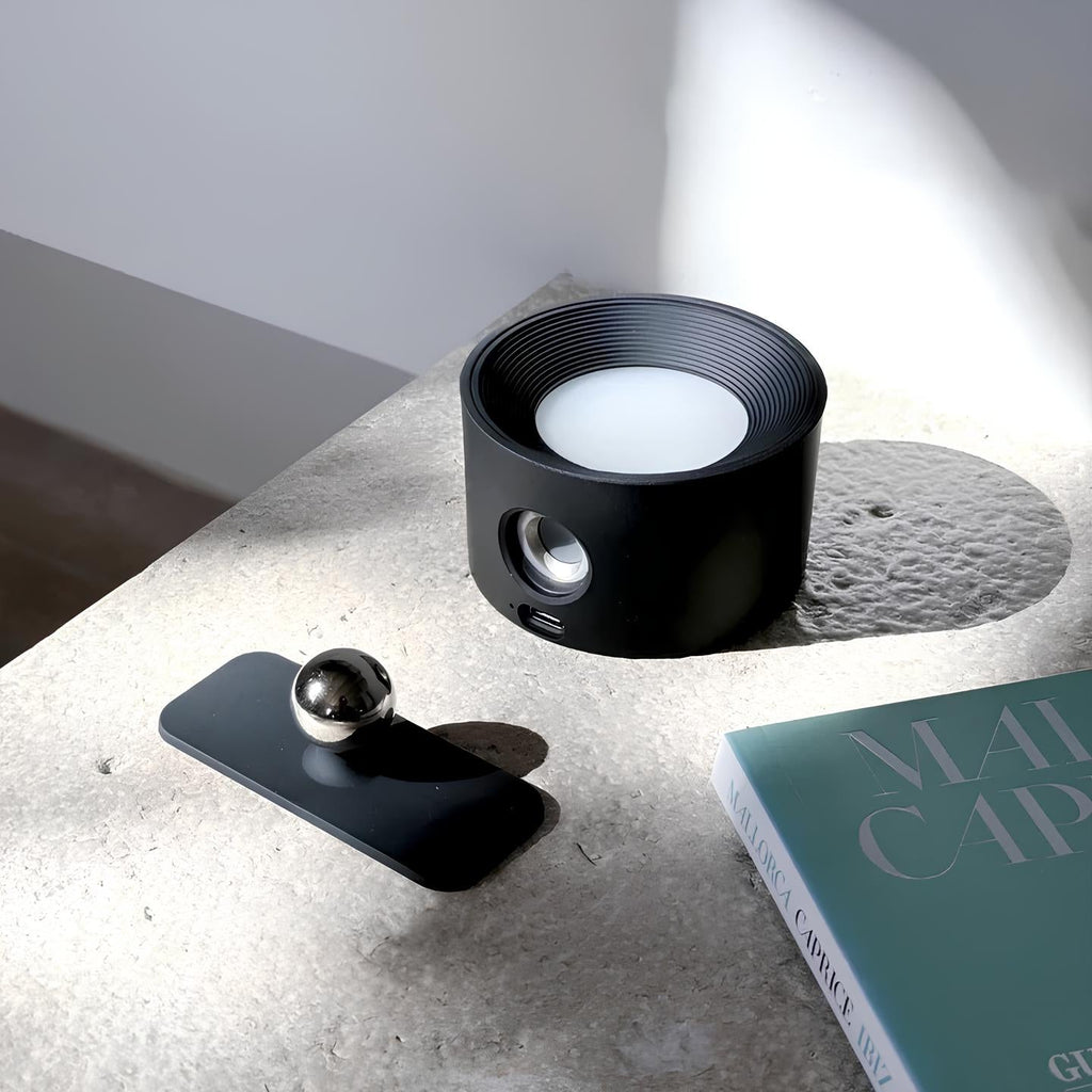Wireless Rechargeable & Dimmable Wall Lamp with 360° Rotation | Compact Touch-Control Night Light - Lamylie