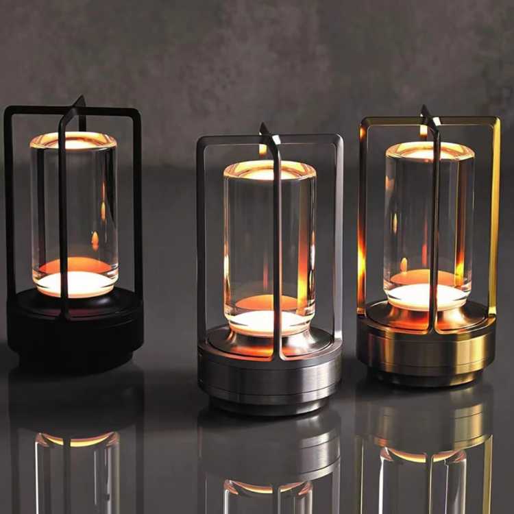 Garden and Patio Lantern with Elegant Crystal Outdoor Design - Lamylie