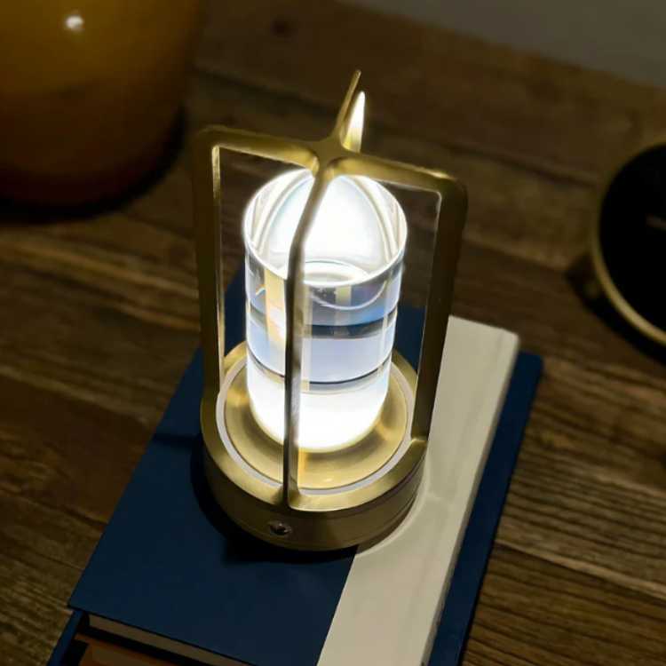 Garden and Patio Lantern with Elegant Crystal Outdoor Design - Lamylie