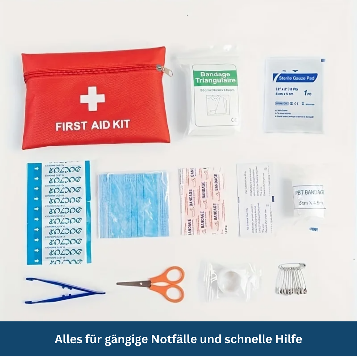 Kit de primeros auxilios para actividades al aire libre y emergencias vehiculares - Lamylie