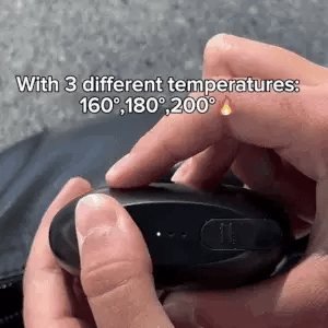 Kabellose elektrische Glättbürste mit 3 Heizstufen - Lamylie
