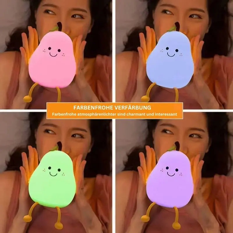 Teardrop-shaped silicone nocturnal lamp - Lamylie