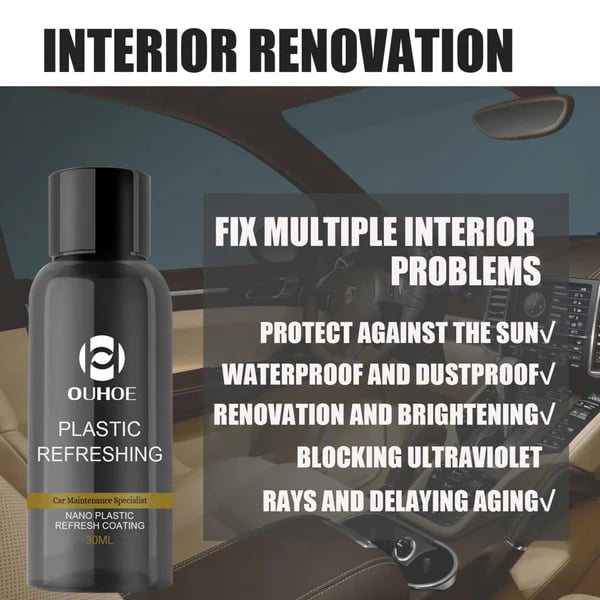 Rénovateur pour plastiques de voiture - Lot de 2 - Lamylie