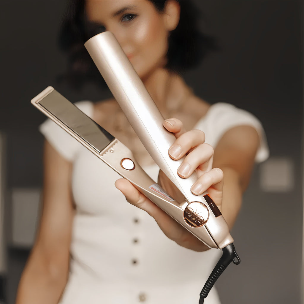 LuminElle 2v1 styler — bez námahy zvládněte každý účes s dokonalým salonním leskem a rychlostí - Lamylie