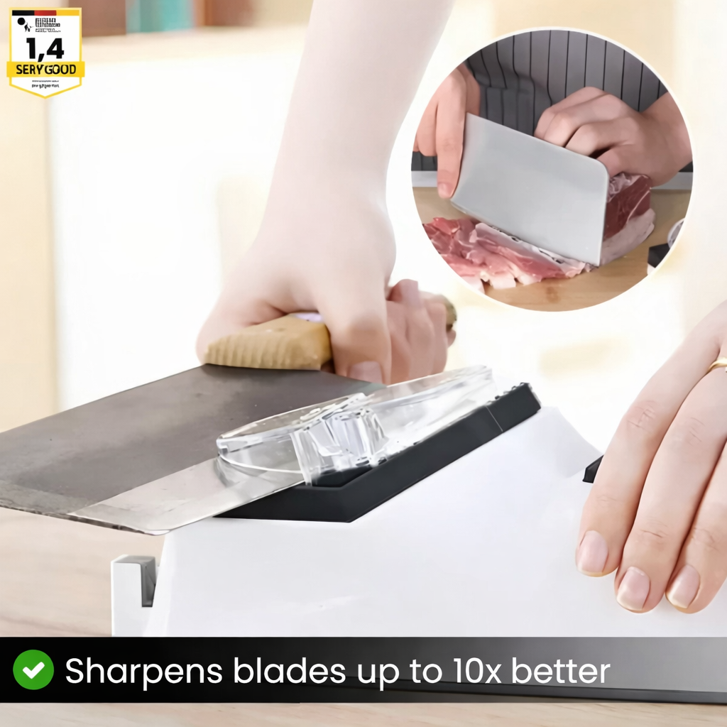 Knife Sharpener | Dual-Stage Honing | Secure Guide Slots | Enhanced Cutting Performance - Lamylie