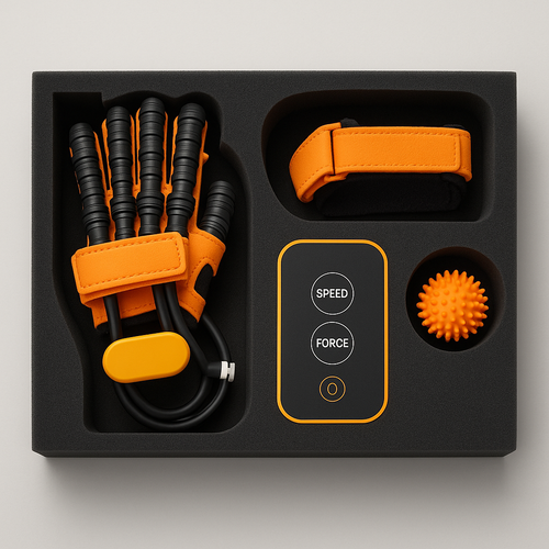 Automatic Hand Trainer Gloves for Rehabilitation and Finger Strength | Adjustable Rehab System for Home - Lamylie