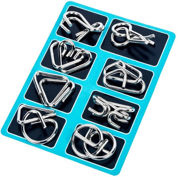 Metall-Puzzleset mit 8 Teilen für Puzzlebegeisterte – Lamylie