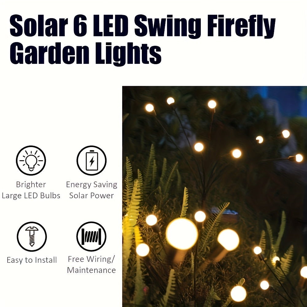 Luces solares LED de suelo Nightflare con efecto de luciérnaga — Configuraciones de 6/8/10 LED